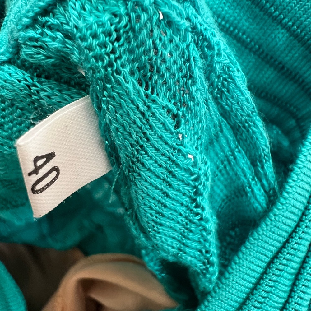 Missoni Turquoise Knit Dress with Cut out shoulders - Picture 8 of 8